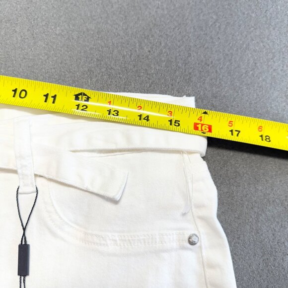 Vigoss Women's Stretch High Rise Straight Leg Belted Ivory Jeans Size 15/32 NWT - Picture 8 of 11